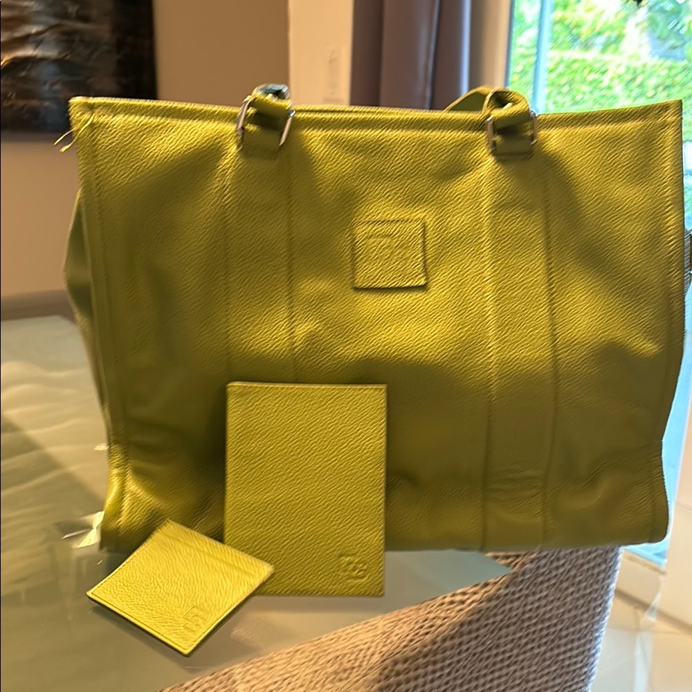 Lime Green Tote Bag